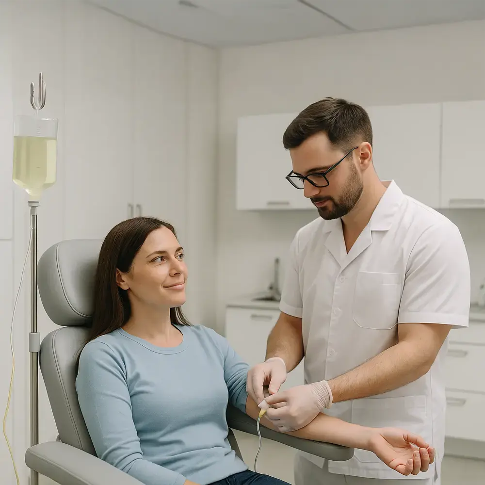 Infúziós terápiák orvosi háttérrel.